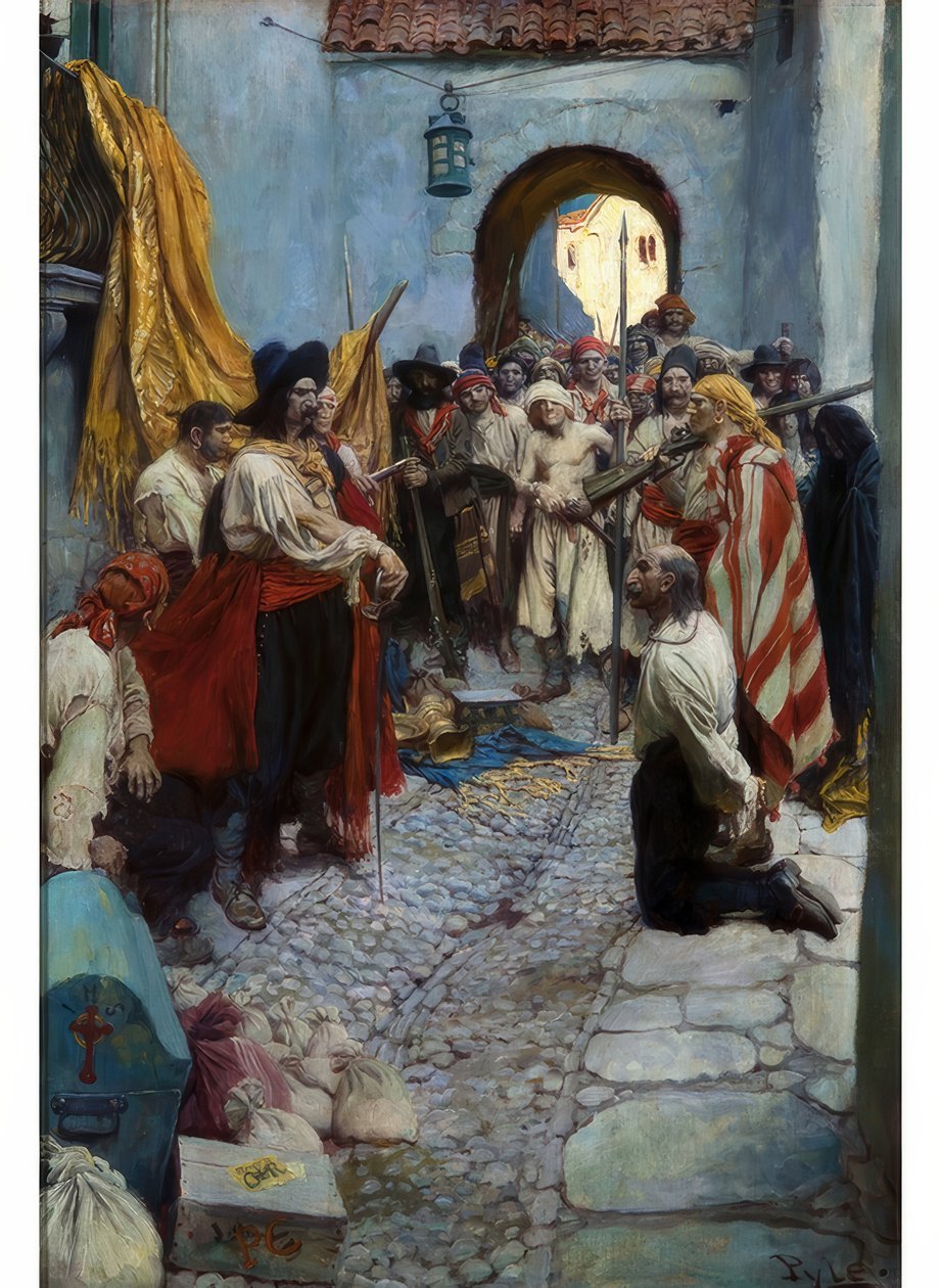 Estorcere tributi ai cittadini da Howard Pyle