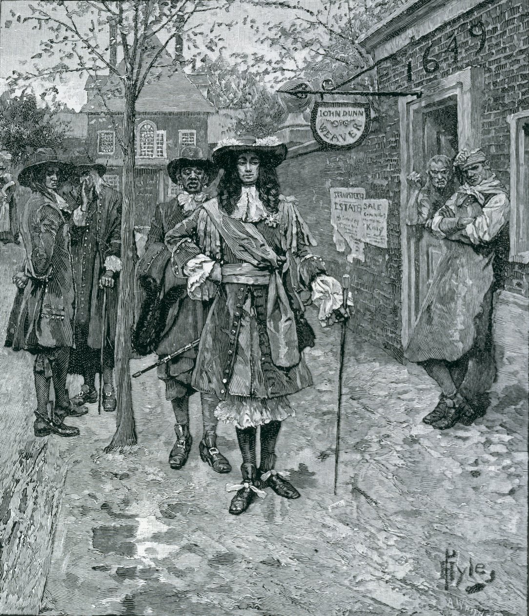 Governatore Andros e il Popolo di Boston, inciso da A. Whitney, da Harper