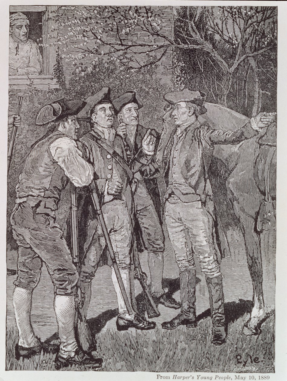 Paul Revere a Lexington, da Harper