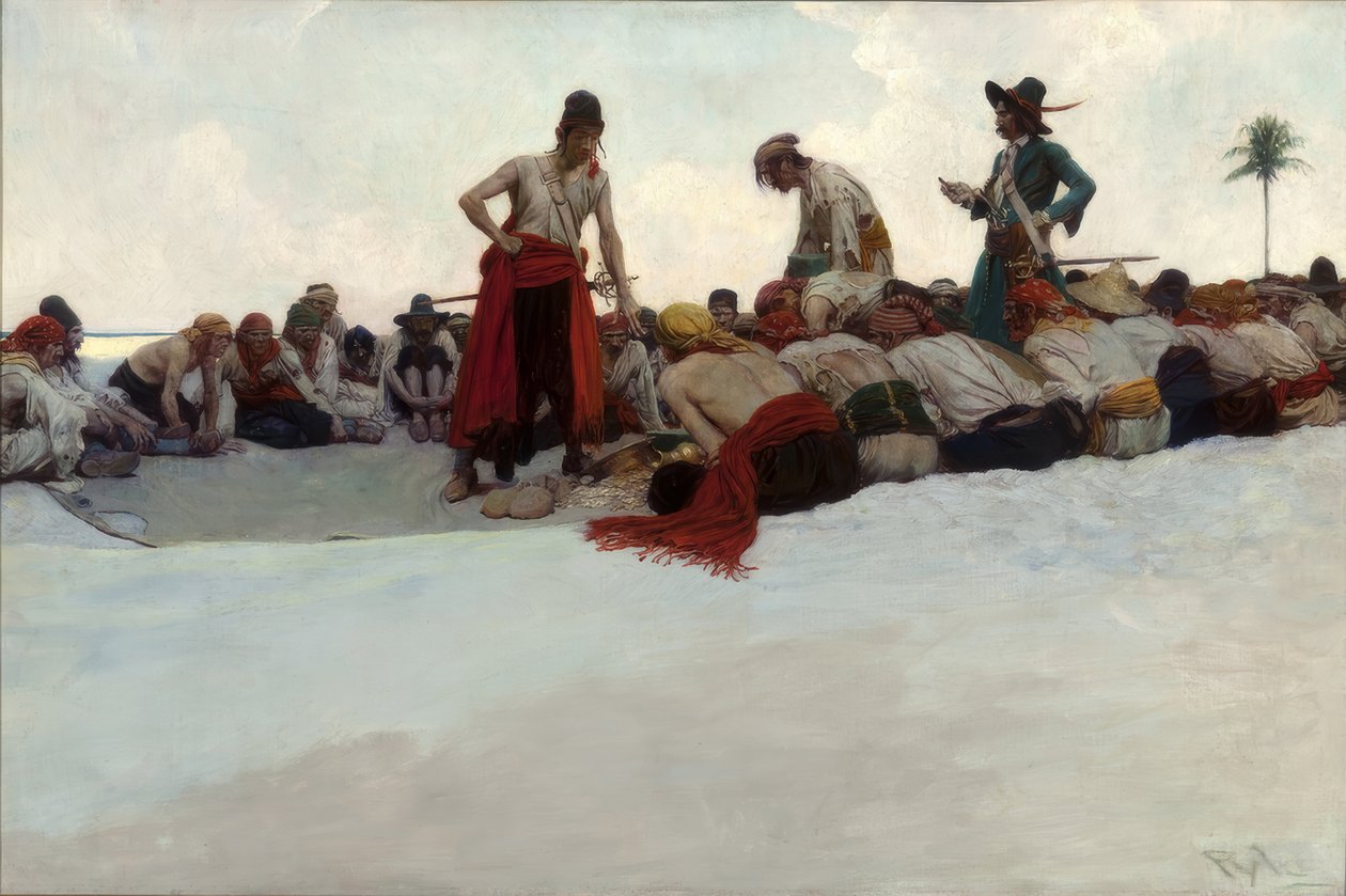 Così il tesoro fu diviso da Howard Pyle