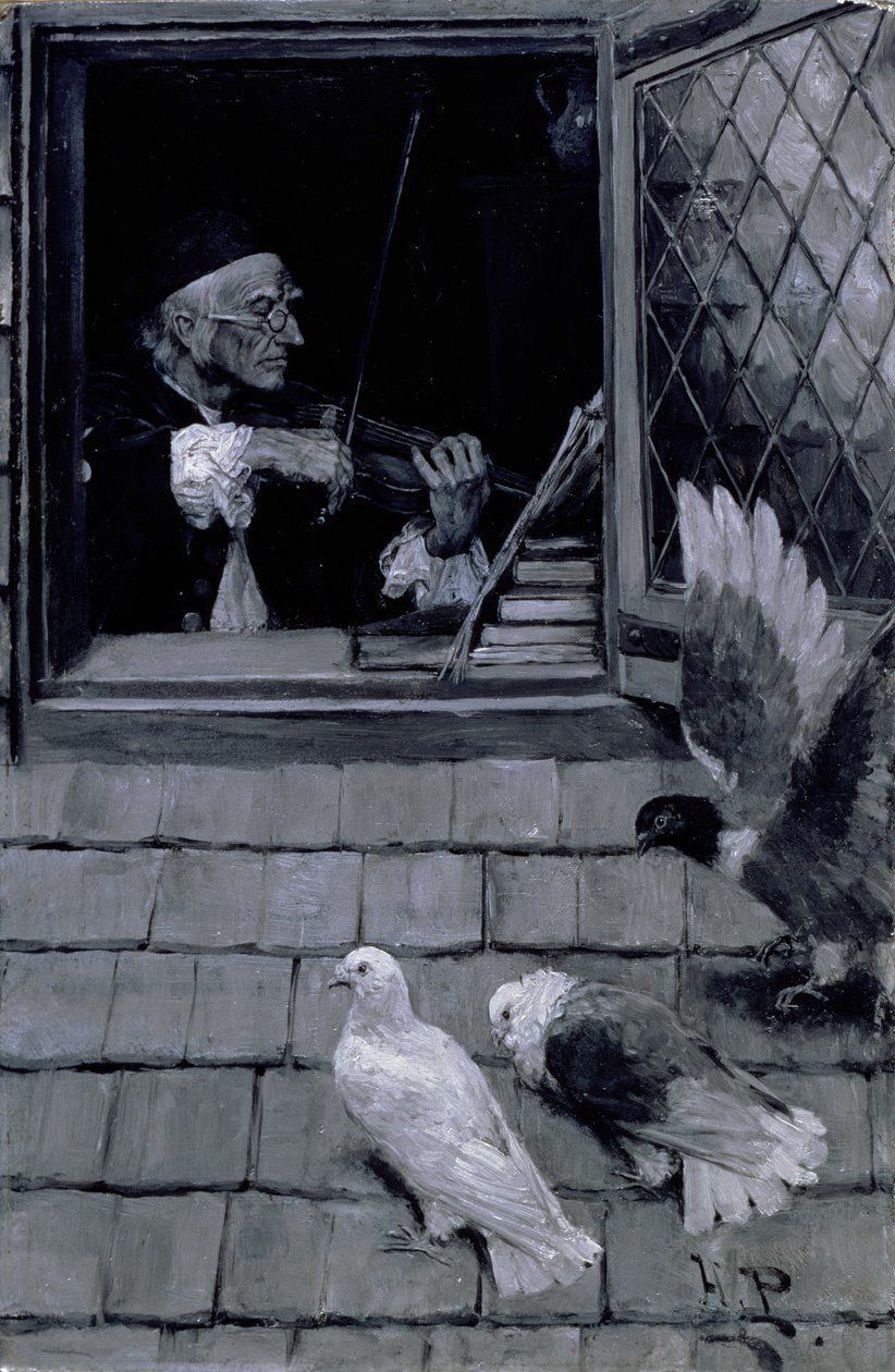 Il vecchio violino, 1894 da Howard Pyle