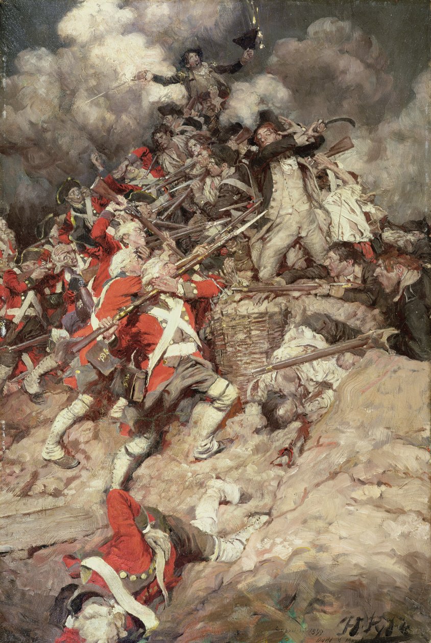 Assaltarono il parapetto e andarono oltre la cima, alla rinfusa, contro i britannici, o La battaglia di Yorktown, da 