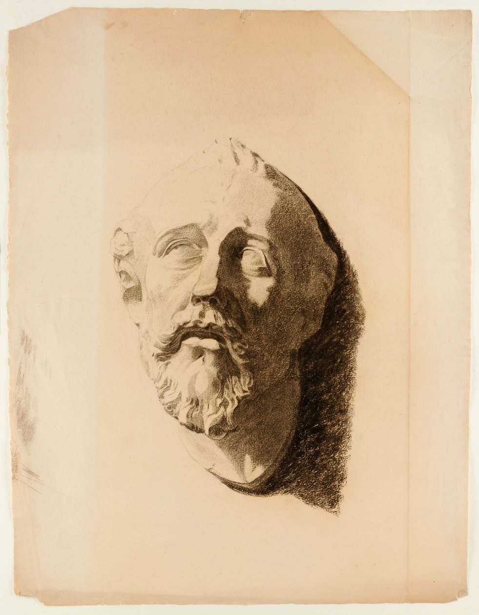 Disegno di calco di testa maschile da Howard Russell Butler