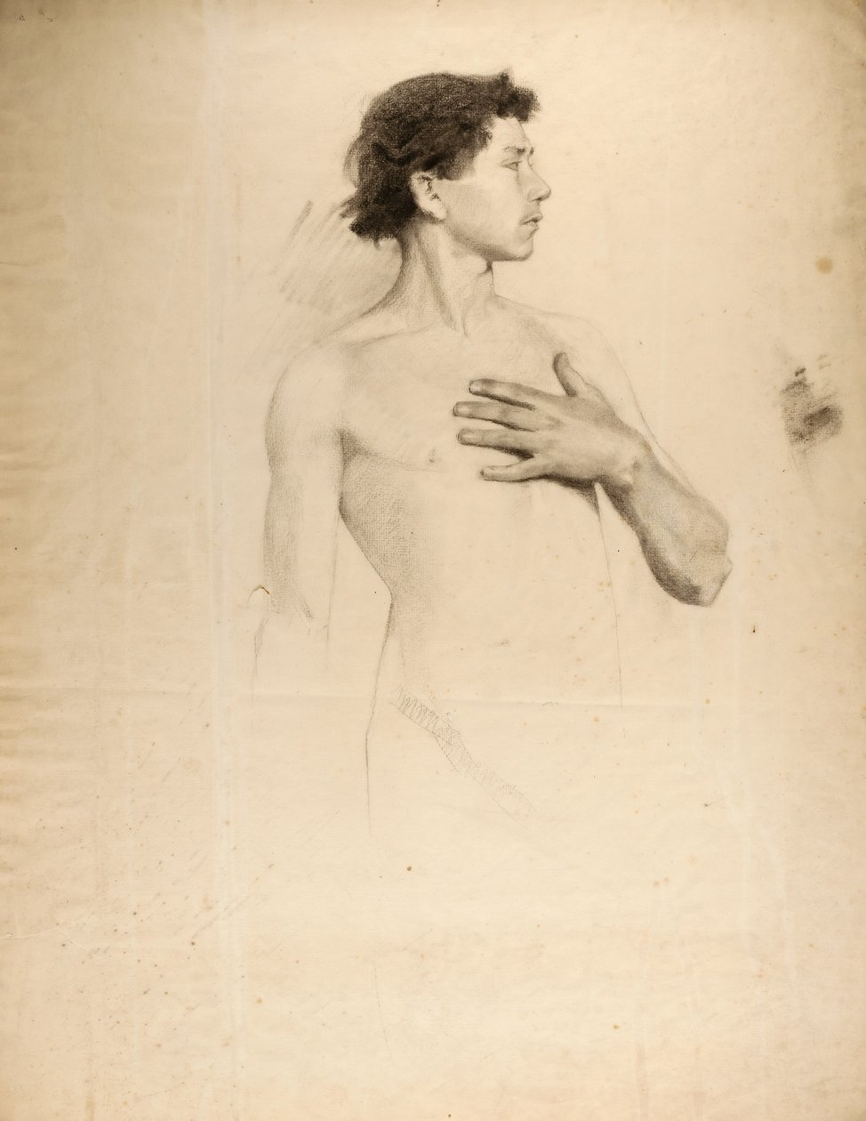Ragazzo nudo, torso e testa da Howard Russell Butler