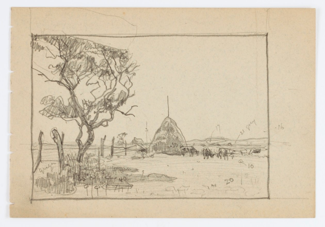 Senza titolo (Albero con Hayrick) da Howard Russell Butler
