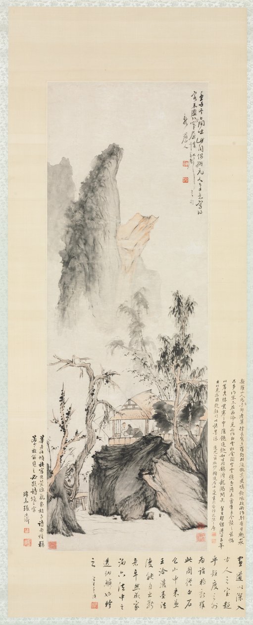 Conversazione in autunno, 1732 da Hua Yan