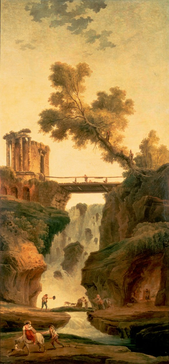 Paesaggio con Cascata da Hubert Robert