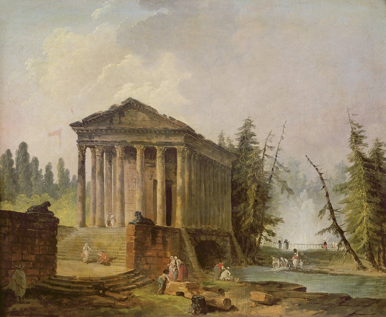 Il tempio antico da Hubert Robert