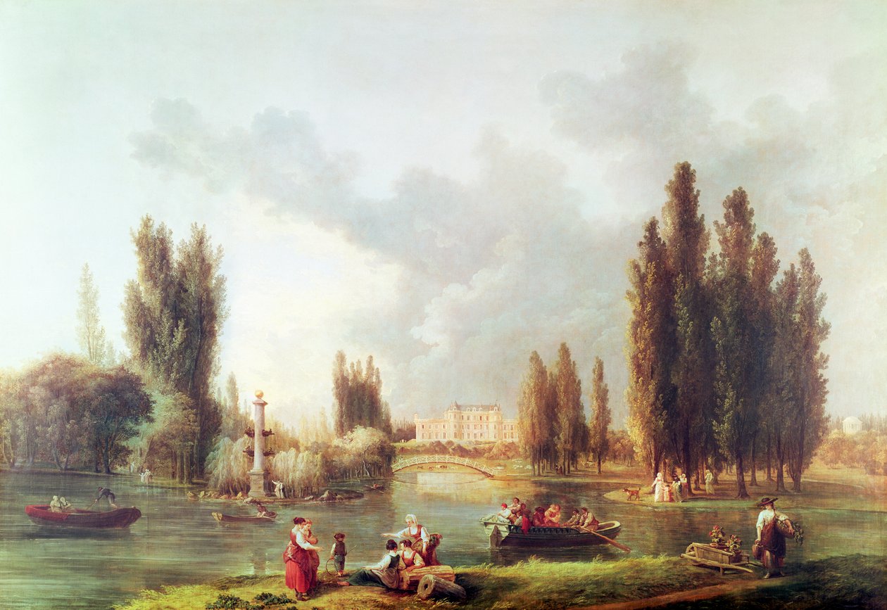 Il parco e il castello di Mereville da Hubert Robert
