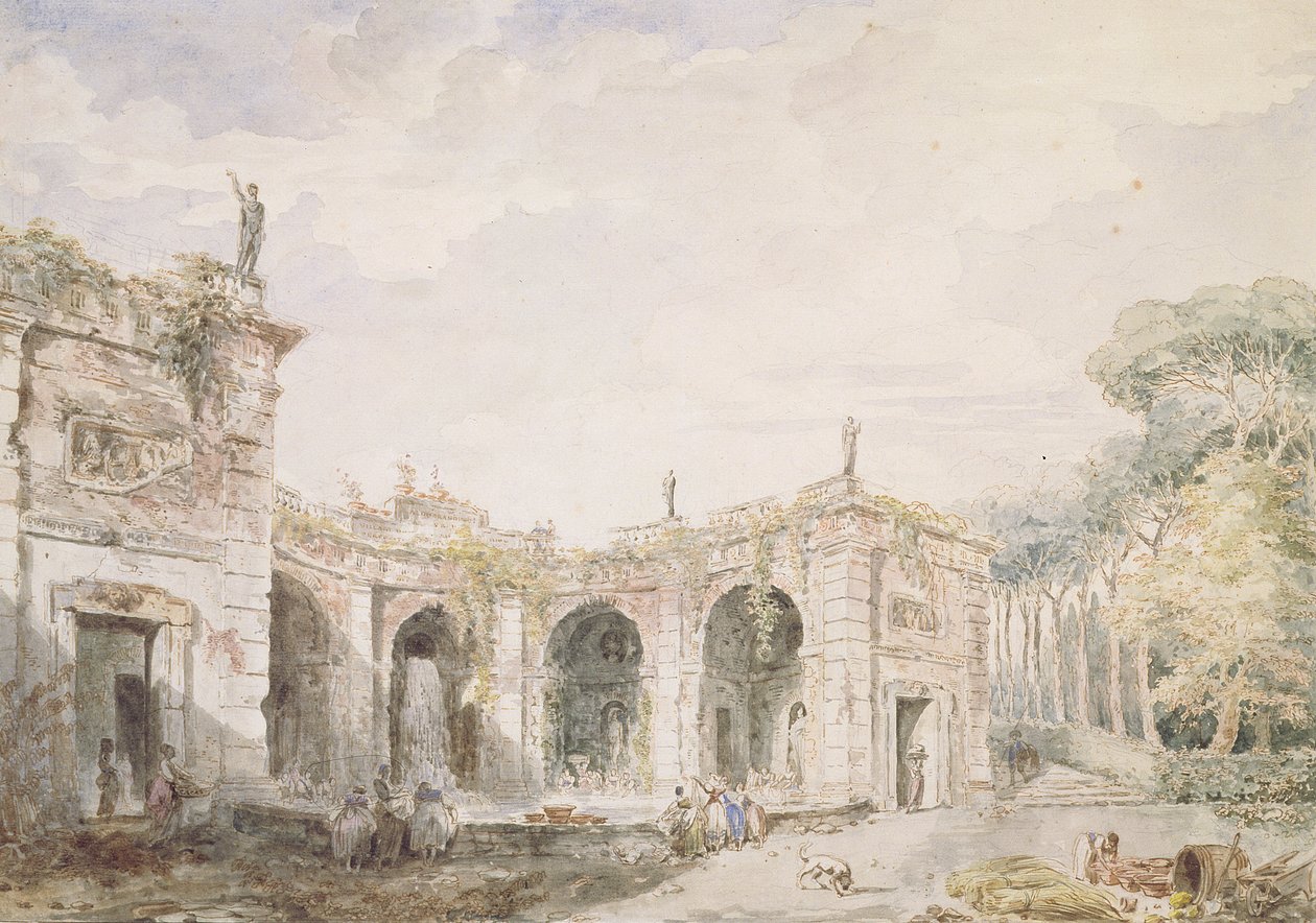 Villa Aldobrandini, Frascati, 1762 da Hubert Robert