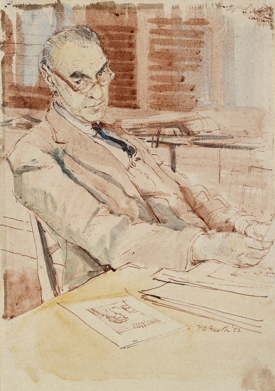 Ritratto di Sir Karl Theodore Parker, CBE da Hubert Andrew Freeth
