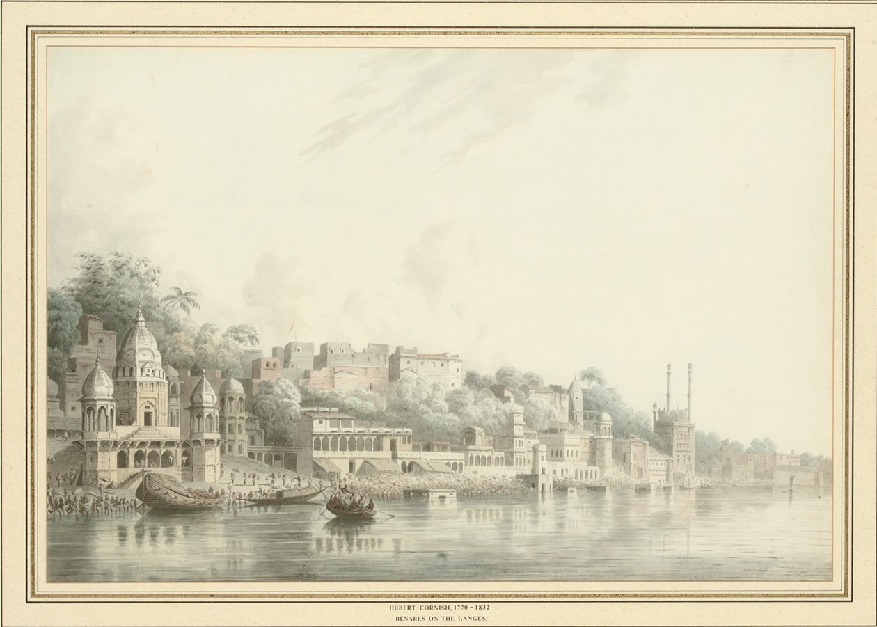 Benares sul fiume Gange da Hubert Cornish