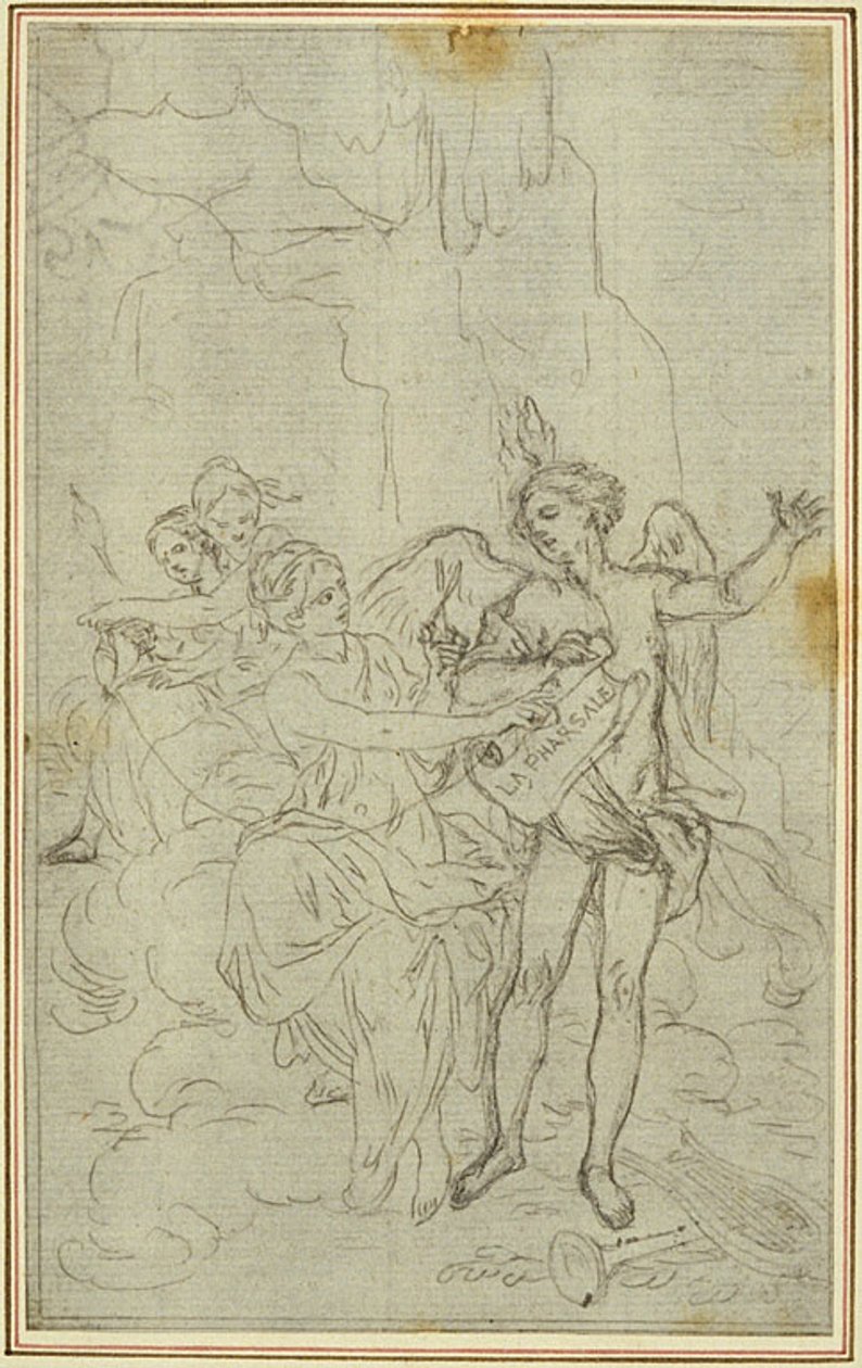 Studio: Vignetta-frontespizio per "La Pharsale" di Lucain da Hubert Francois Gravelot