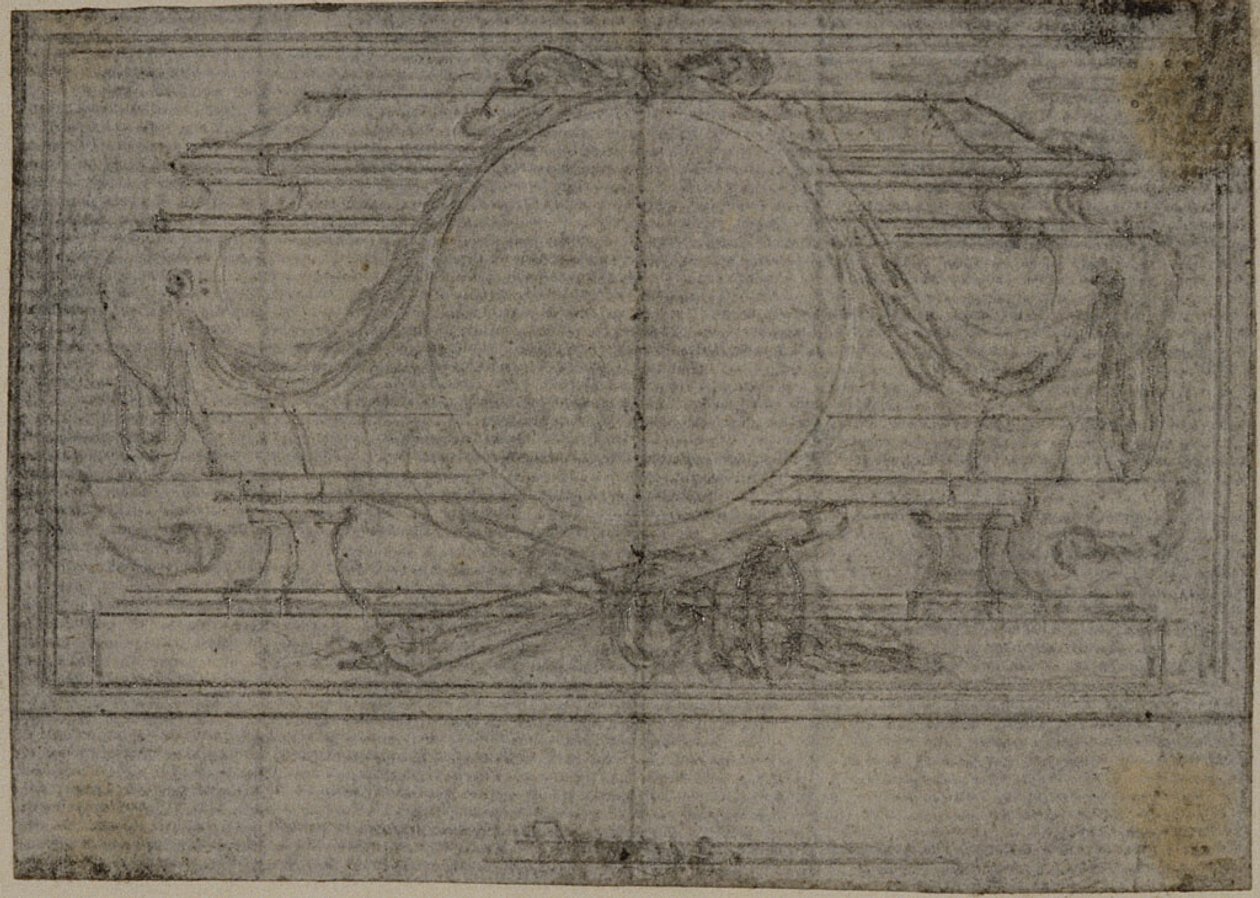 Studio per la vignetta En Tête in Tacito "Tiberius, or The Six First Books of the Annals", Libro IV da Hubert Francois Gravelot