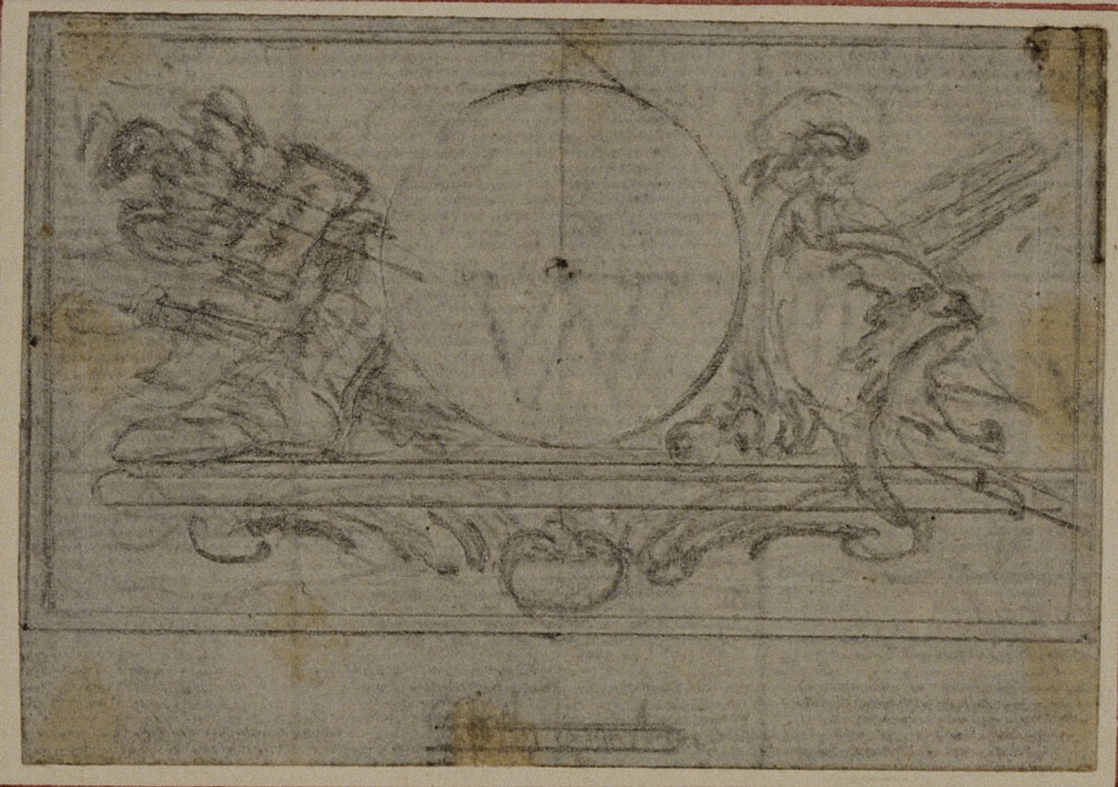 Studio per la vignetta En Tête in Tacito "Tiberius, or The Six First Books of the Annals", Libro VI da Hubert Francois Gravelot