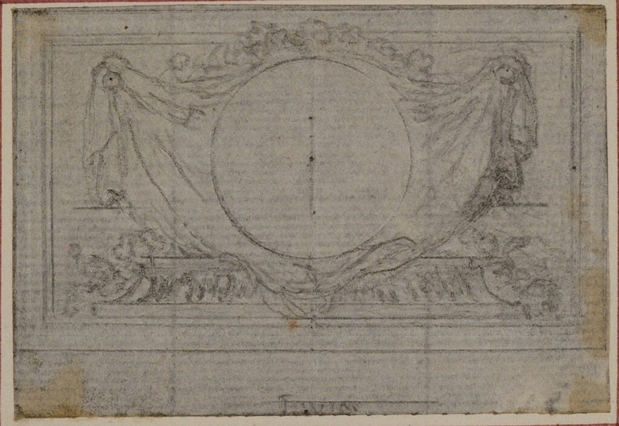 Studio per la vignetta En Tête in Tacito "Tiberius, or The Six First Books of the Annals", Libro V da Hubert Francois Gravelot