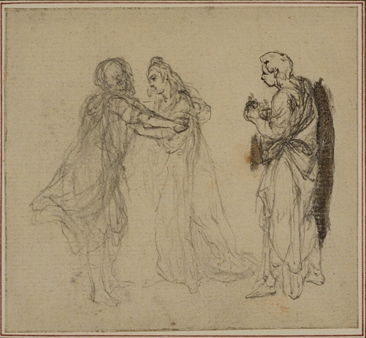 Studio per "La Pharsale" di Lucain, Canto II da Hubert Francois Gravelot