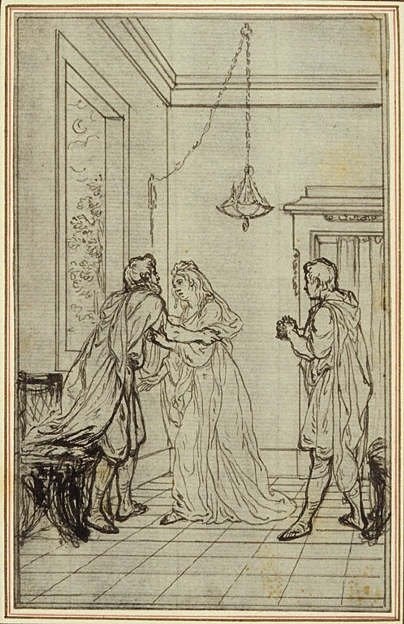 Studio per "La Pharsale" di Lucain, Canto II da Hubert Francois Gravelot