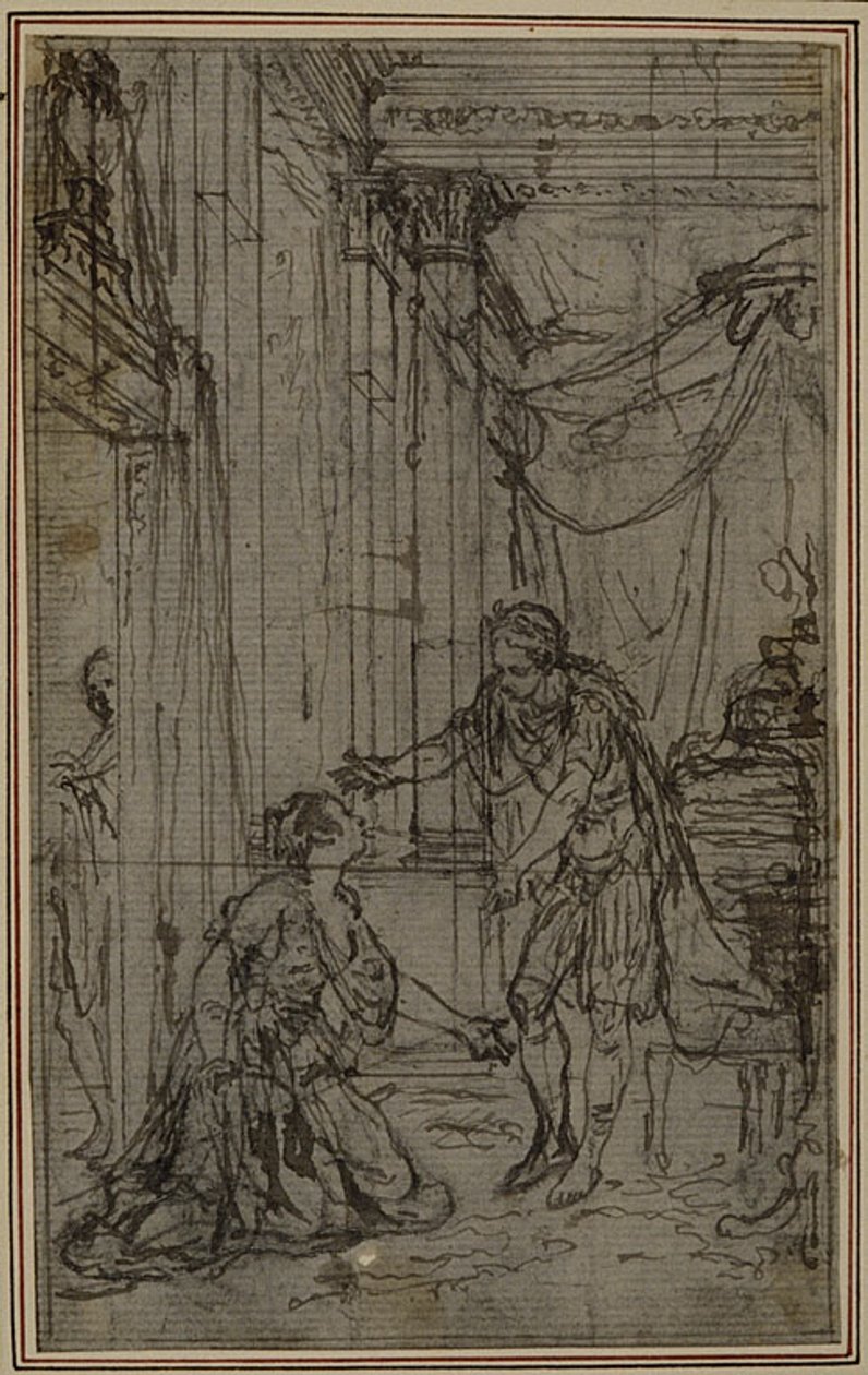 Studio per "La Pharsale" di Lucain, Canto X da Hubert Francois Gravelot