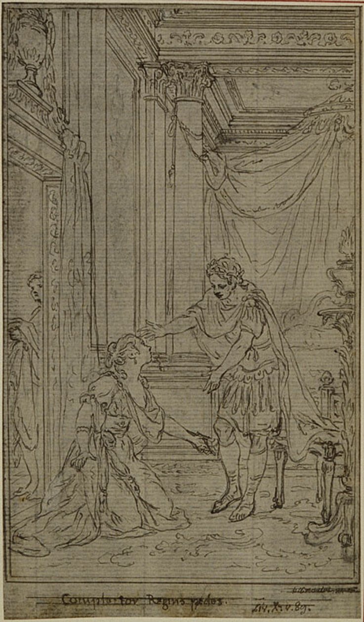 Studio per "La Pharsale" di Lucain, Canto X da Hubert Francois Gravelot