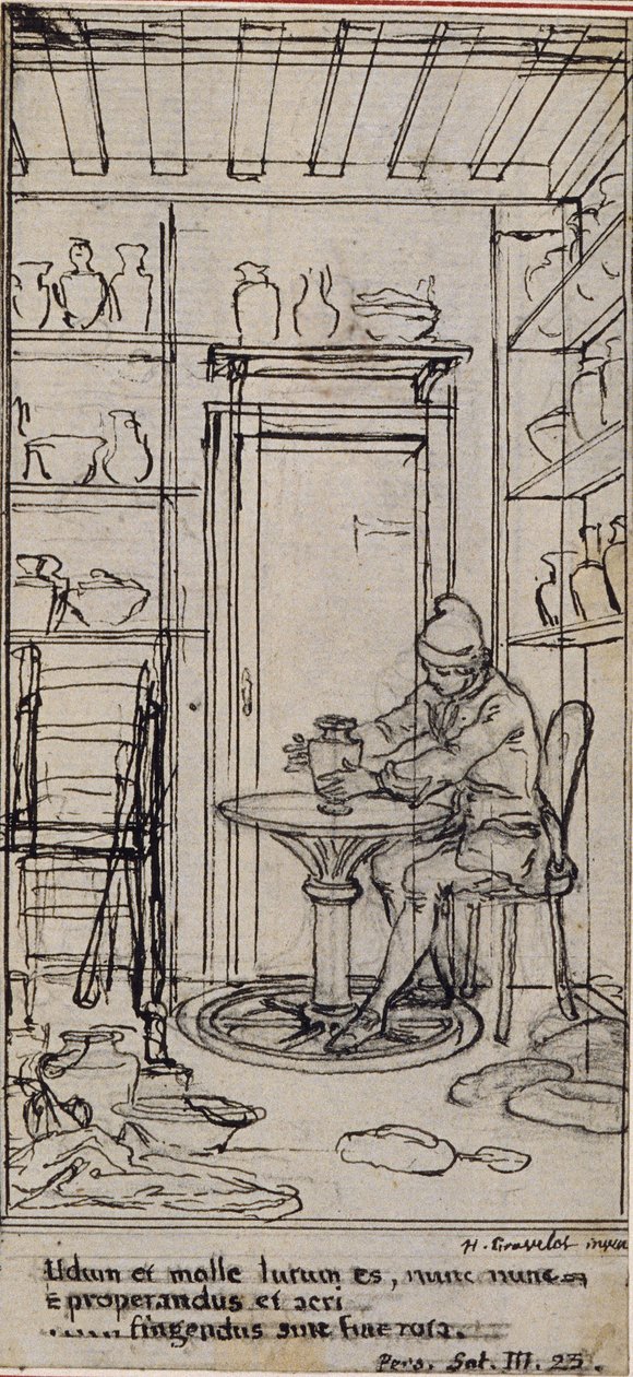 Studio per vignetta-frontespizio in "Principes Generaux pour Servir à l