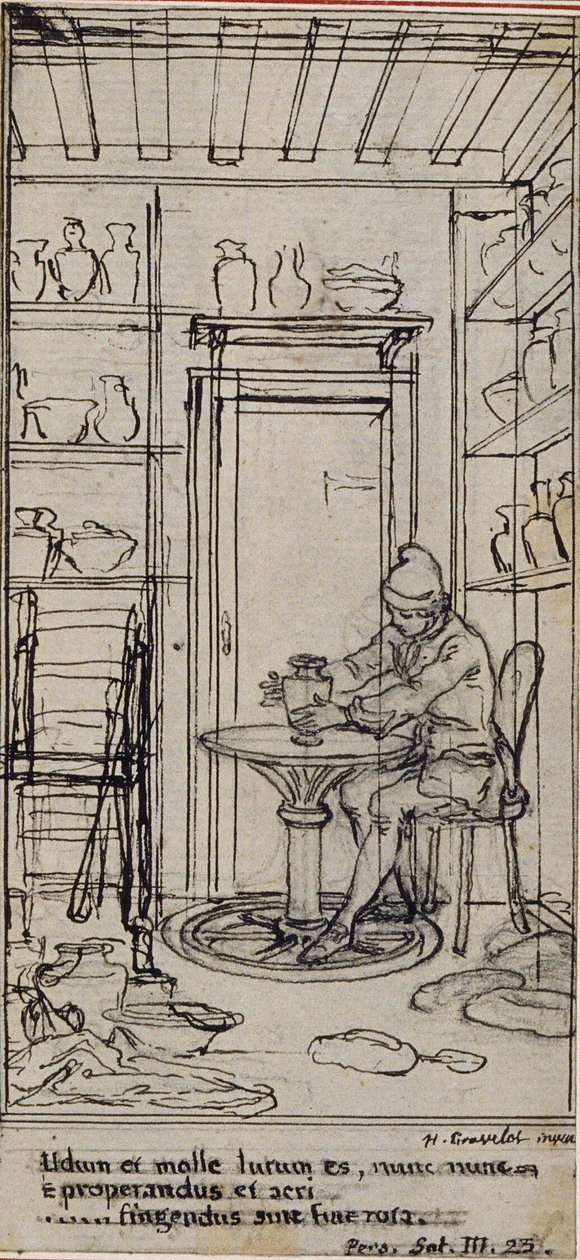 Studio per vignetta-frontespizio in "Principes Generaux pour Servir à l