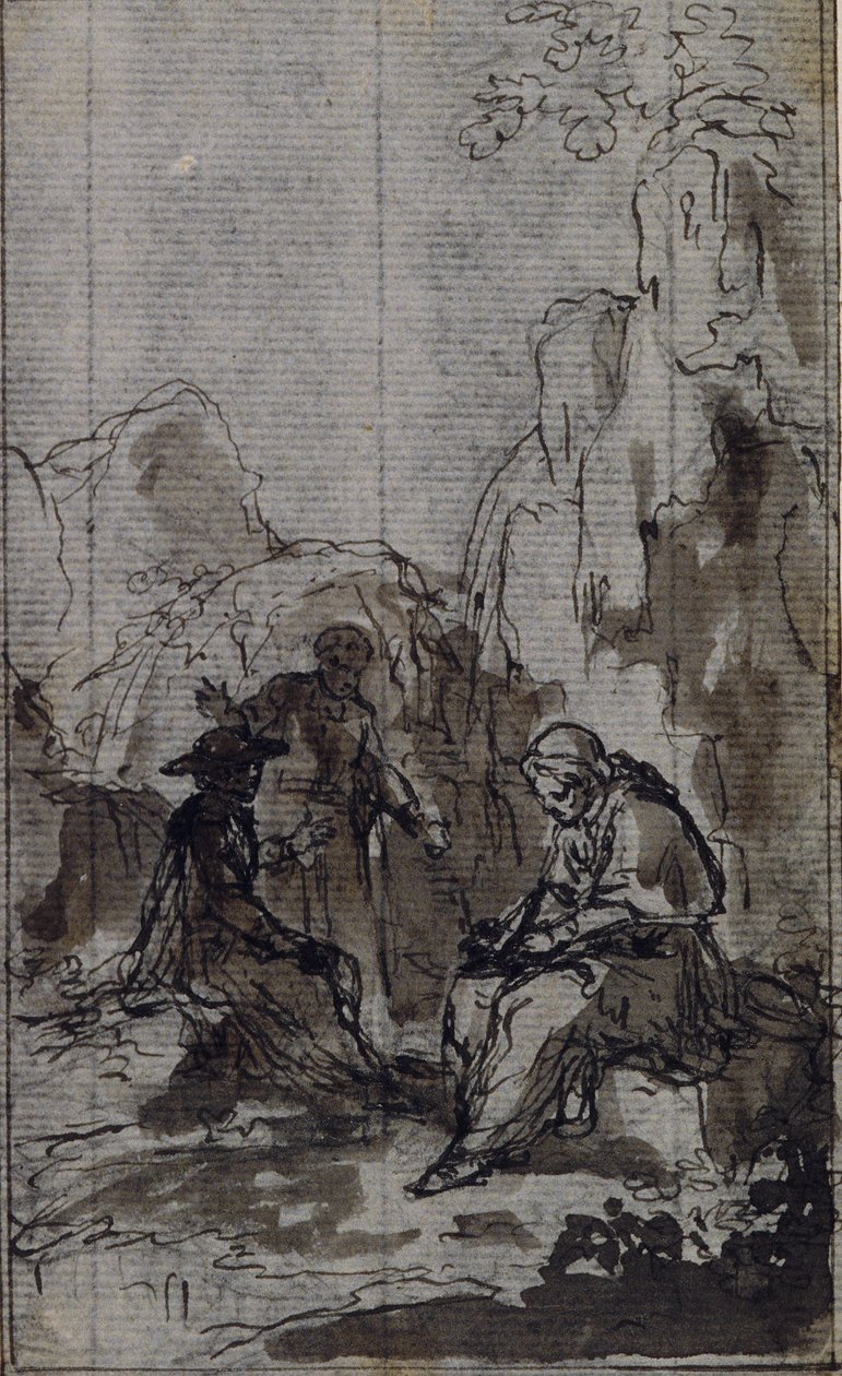 Studio per la vignetta della "Vie du Venerable don Juan de Palafox" dell