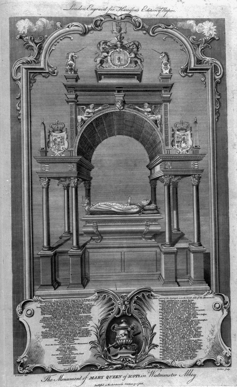 Il monumento di Maria Regina di Scozia nell