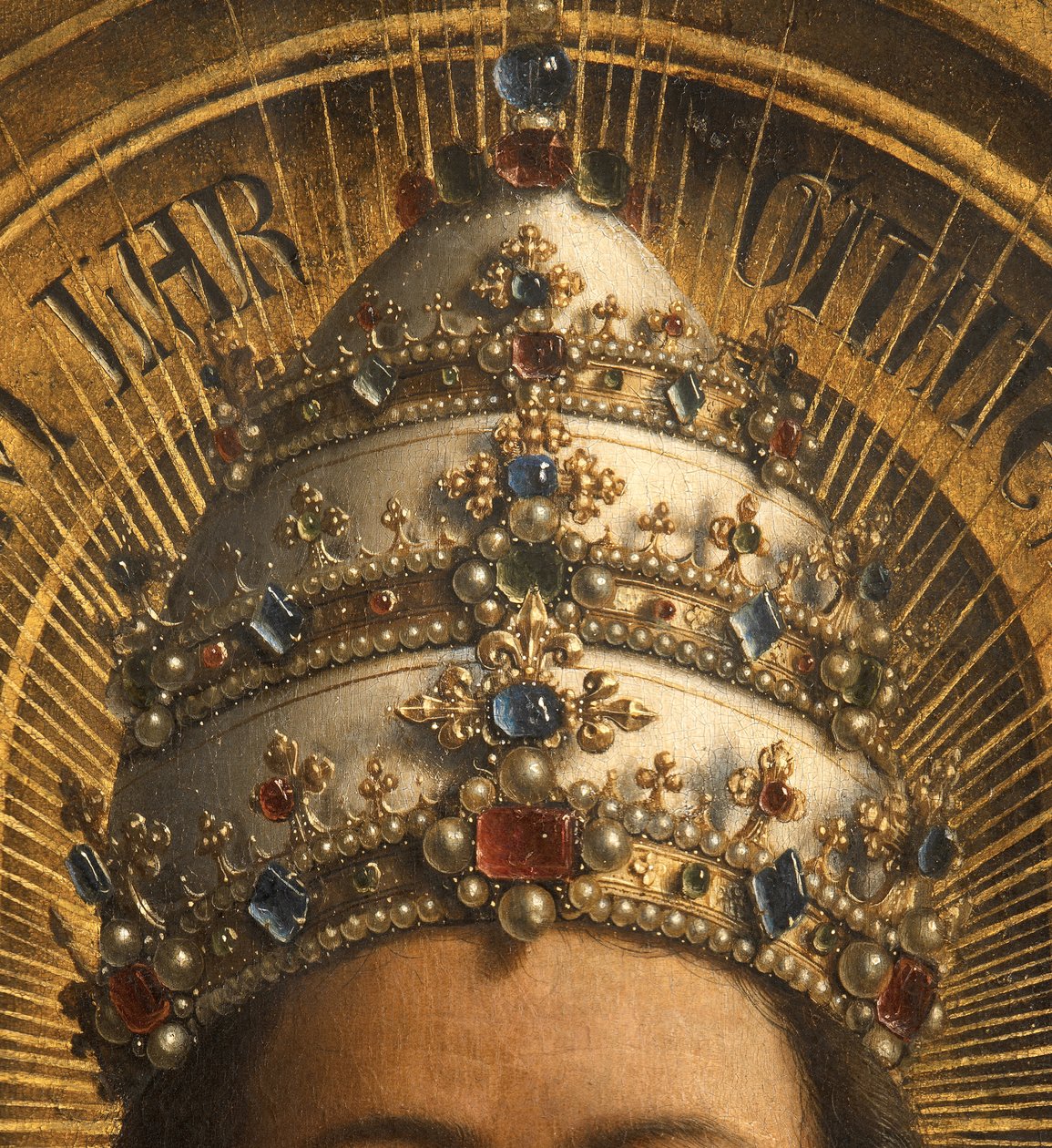 (dettaglio) Dio Padre, pannello centrale dell