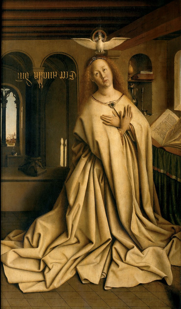 Vergine Annunciata da Hubert & Jan van (1390-1441) Eyck
