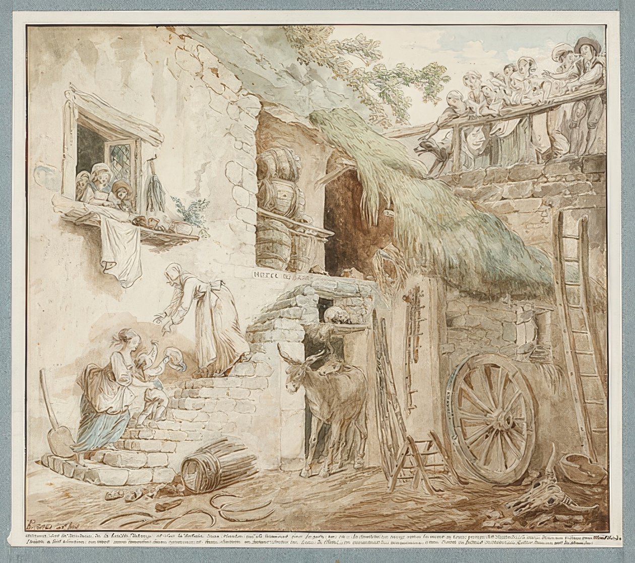 Allegoria del declino della famiglia Du Barry. Circa 1774-75 da Hubert Robert