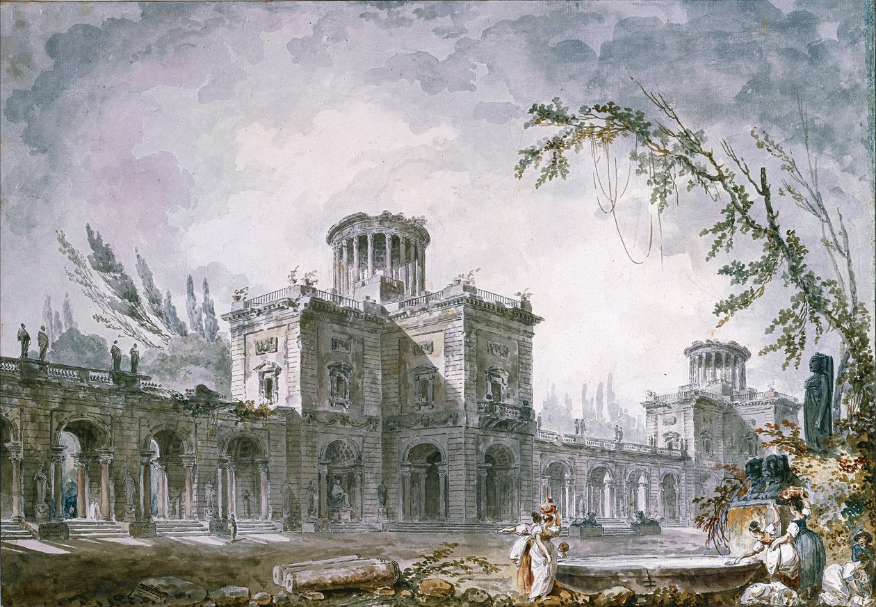Fantasia architettonica, 1760 da Hubert Robert