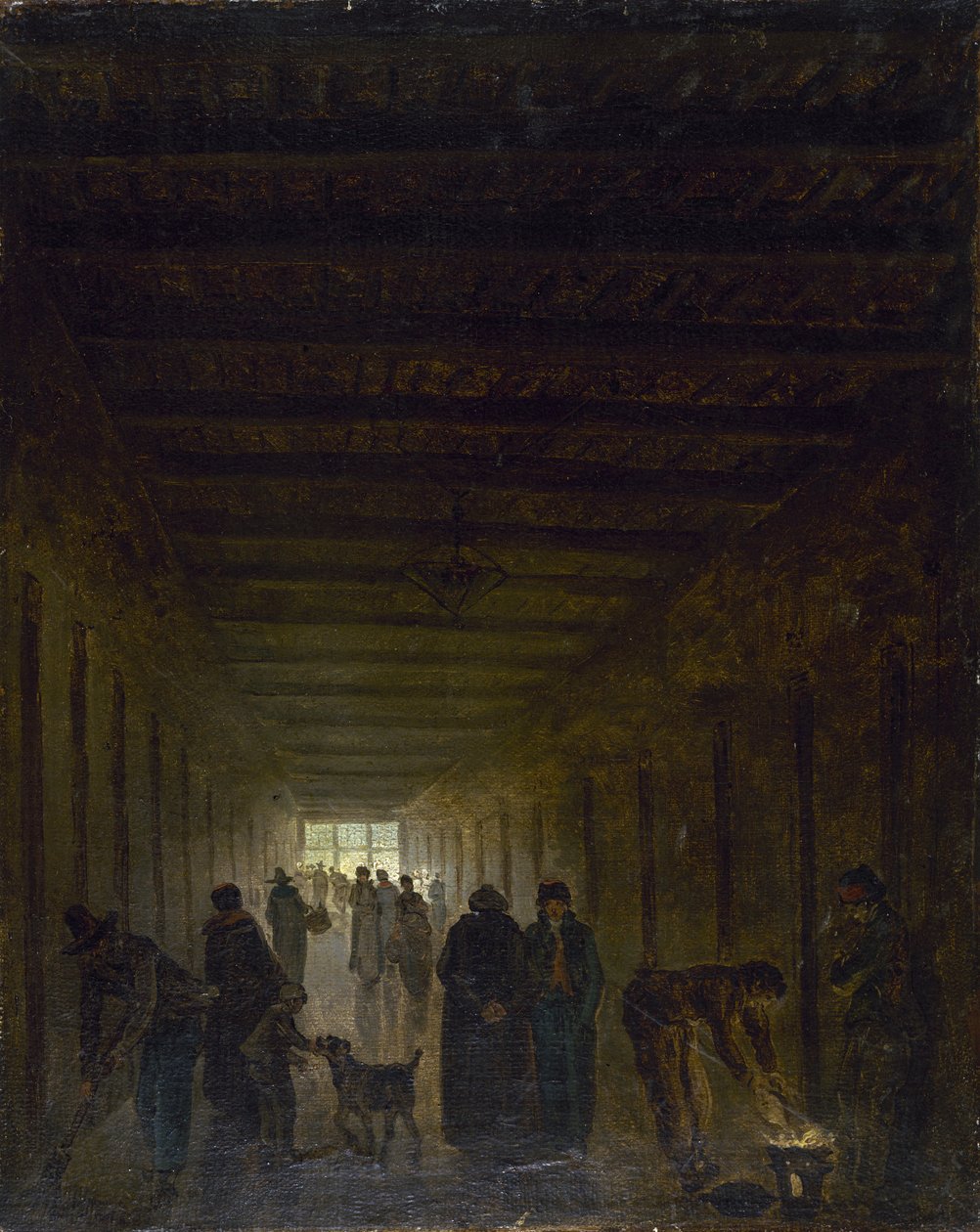 Corridoio della prigione di Saint-Lazare da Hubert Robert