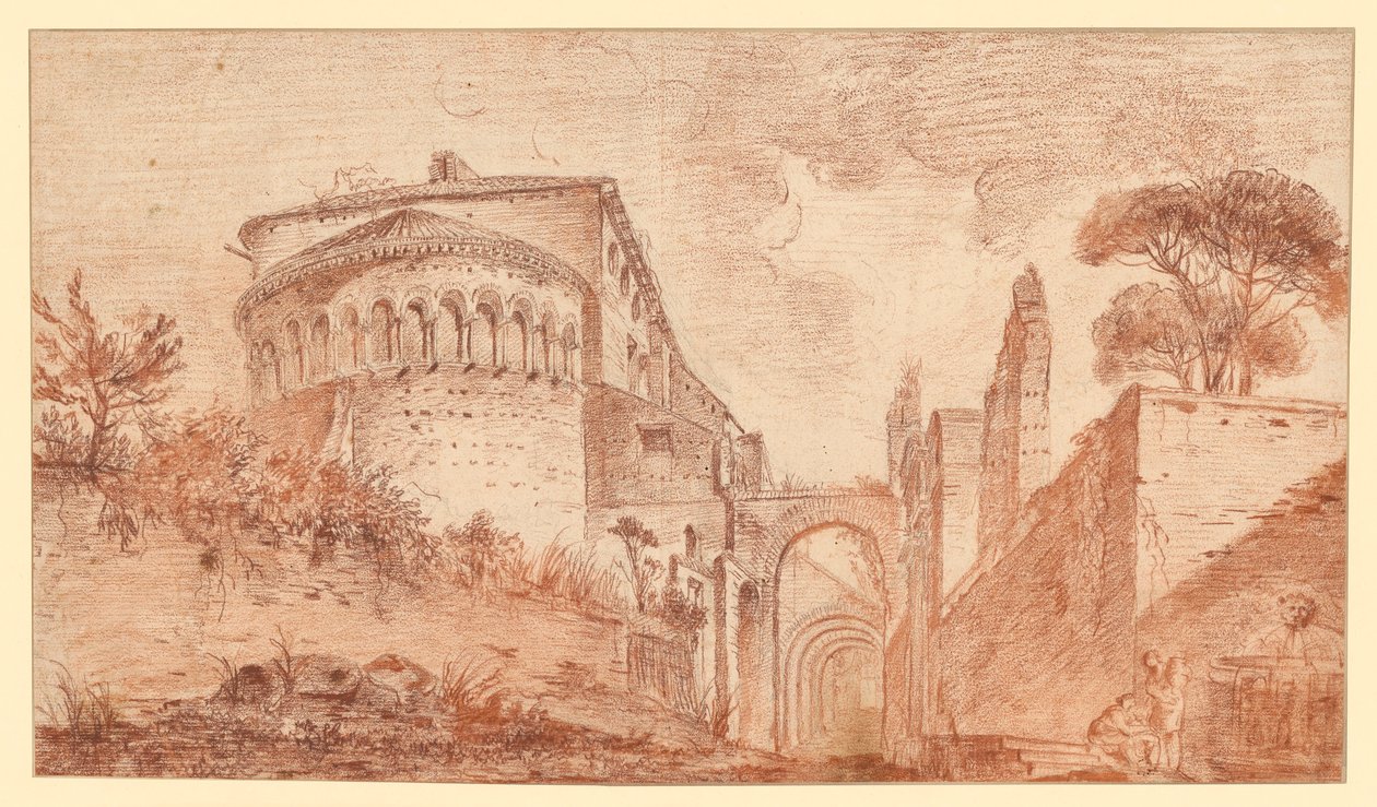 La chiesa dei Santi Giovanni e Paolo a Roma, vista dall