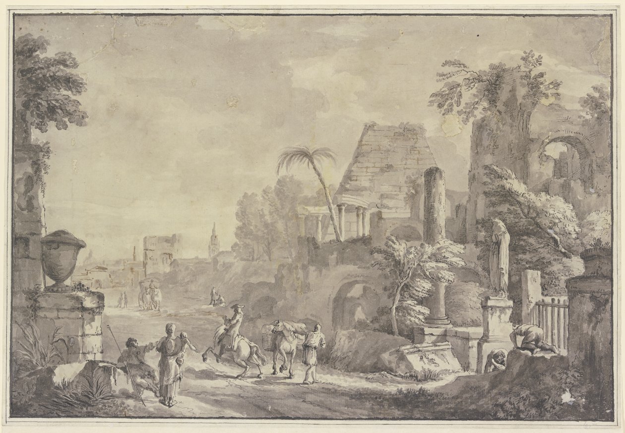 Paesaggio eroico da Hubert Robert