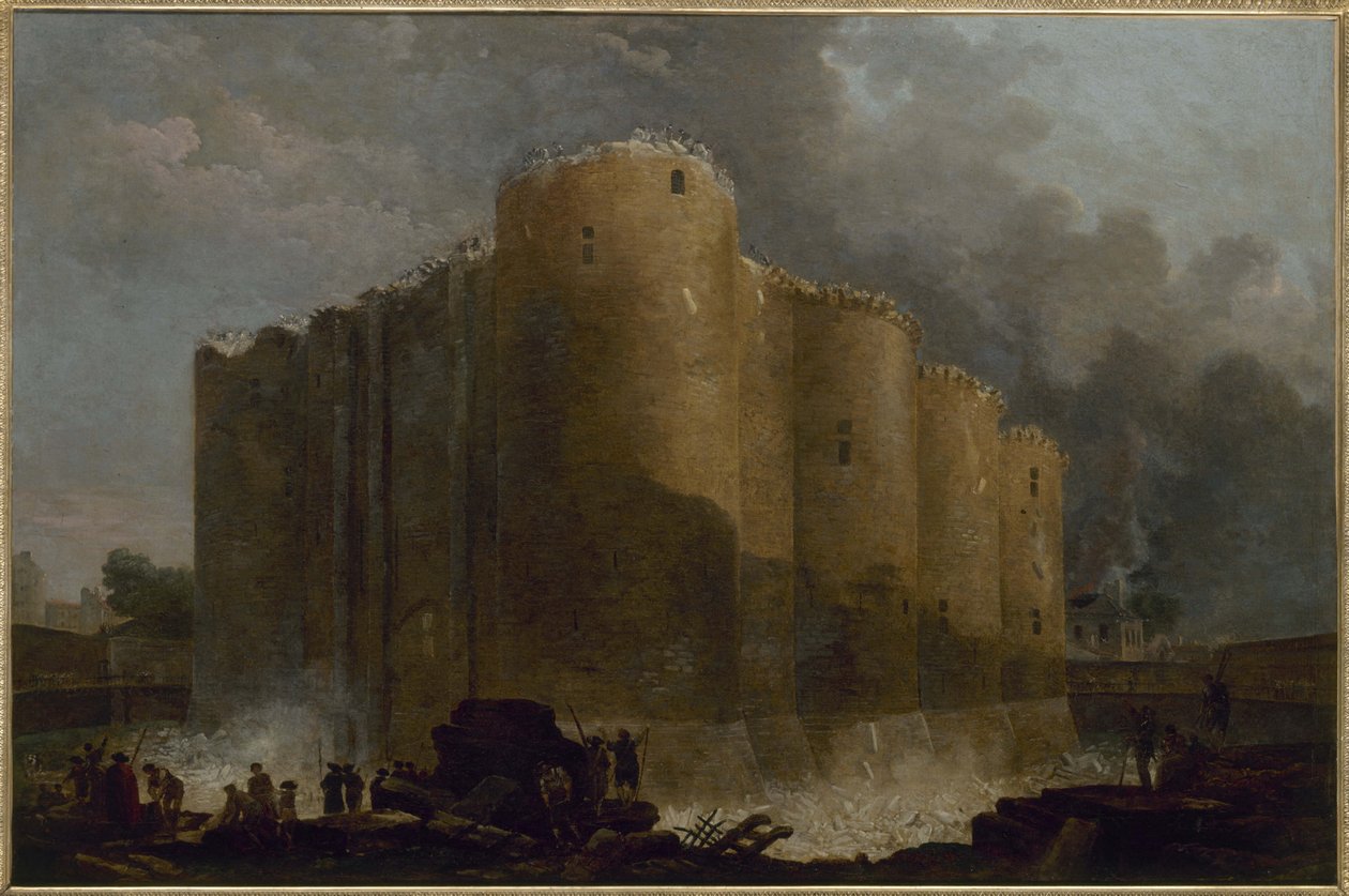 La Bastiglia nei primi giorni della sua demolizione da Hubert Robert