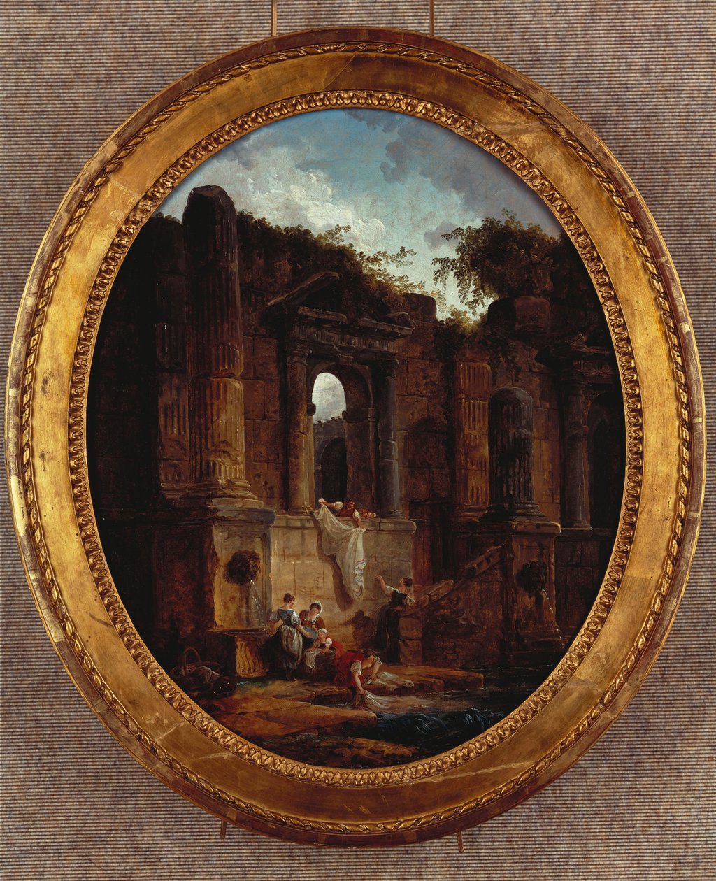 Paesaggio con rovine da Hubert Robert