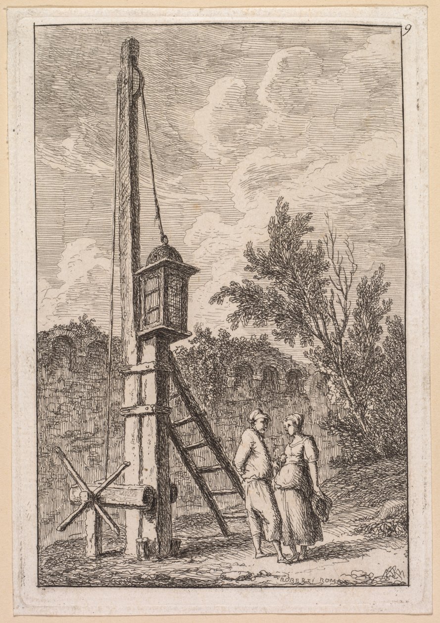 Le serate di Roma: Il palo da Hubert Robert
