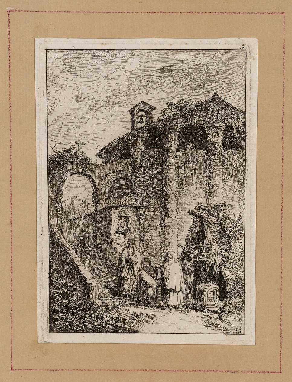 Tavola cinque da Sere a Roma da Hubert Robert