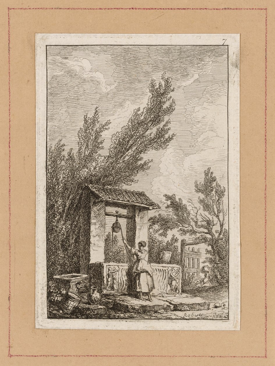 Tavola Sette da Sere a Roma da Hubert Robert