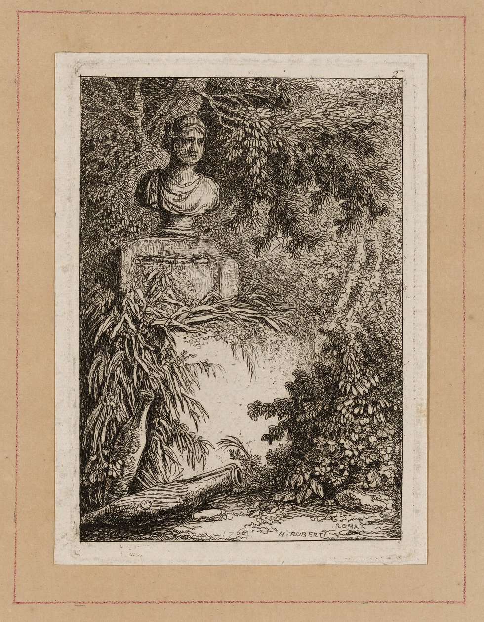 Tavola Due da Sere a Roma da Hubert Robert