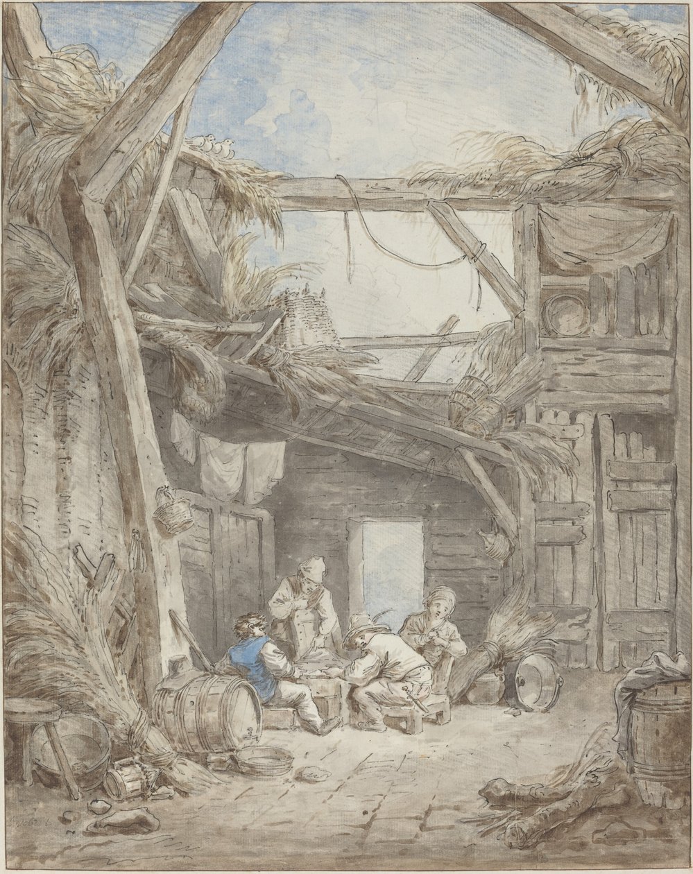 Fattoria in rovina da Hubert Robert