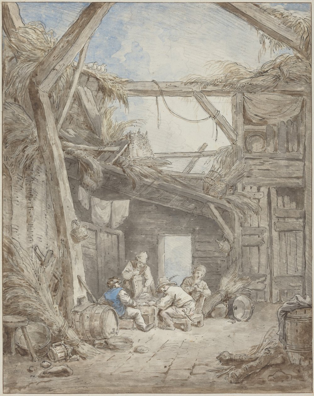 Fattoria in rovina da Hubert Robert