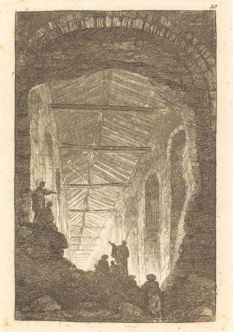 La galleria antica da Hubert Robert