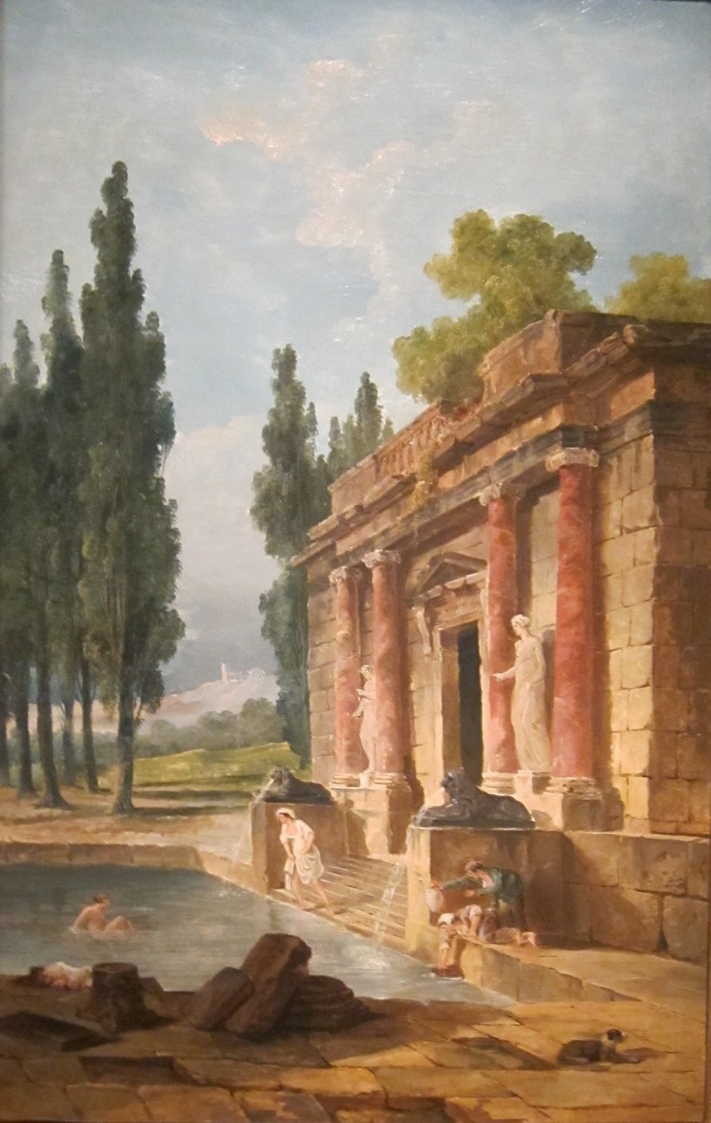 Il bagnante da Hubert Robert