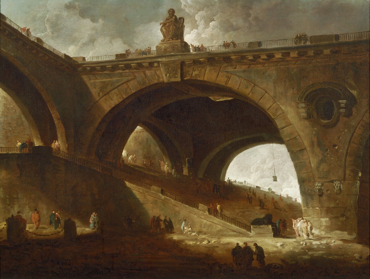 Il Ponte Vecchio da Hubert Robert