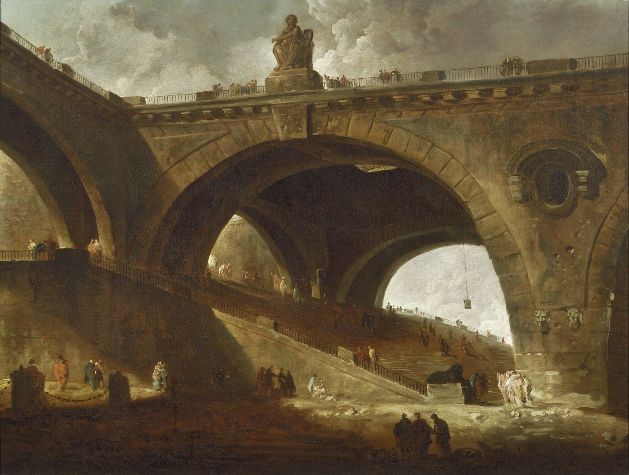 Il Vecchio Ponte da Hubert Robert