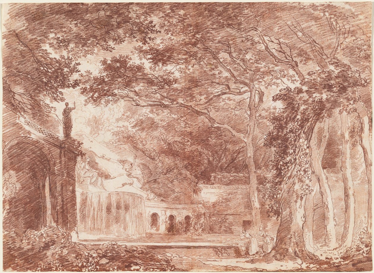 La Fontana Ovale nei Giardini della Villa d