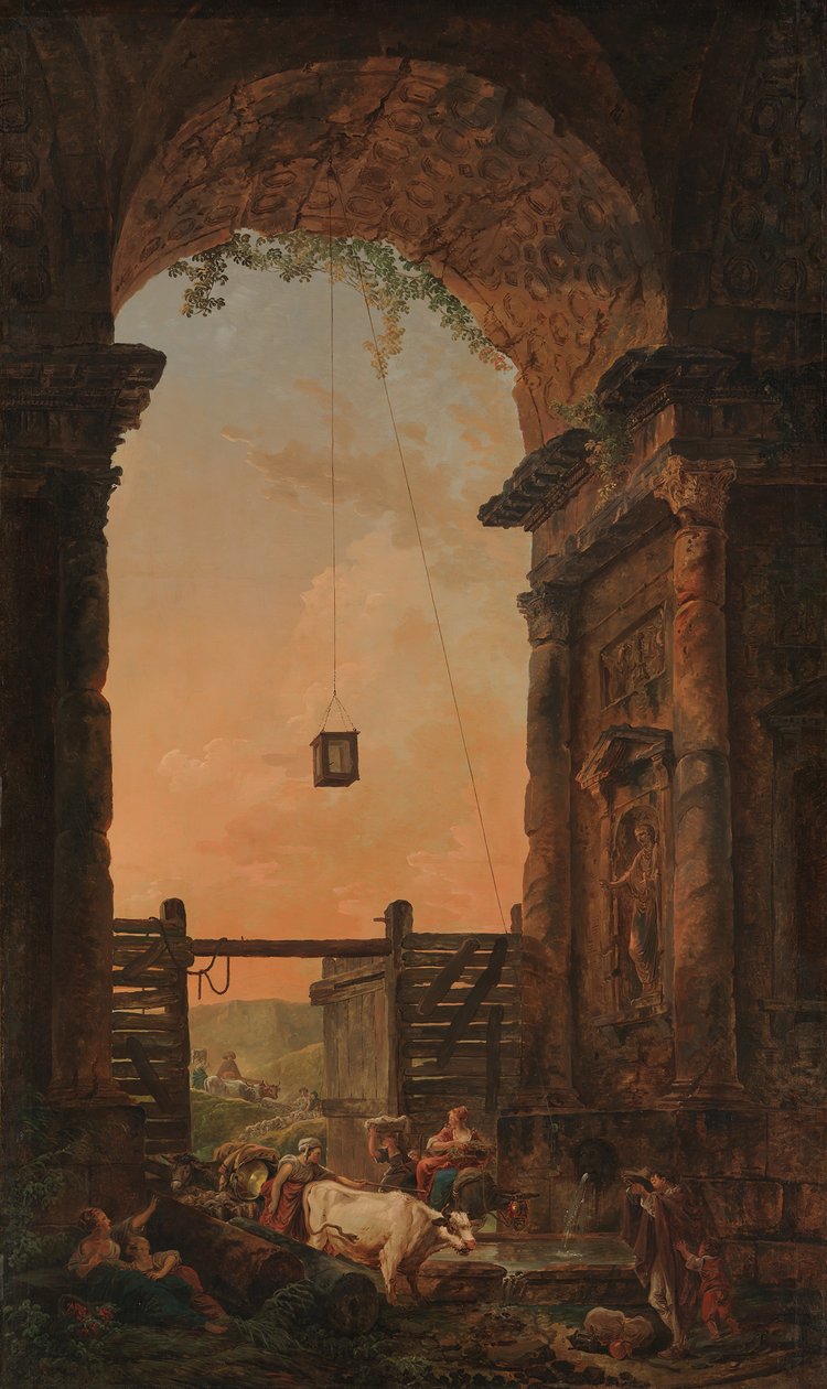 Il ritorno del bestiame da Hubert Robert