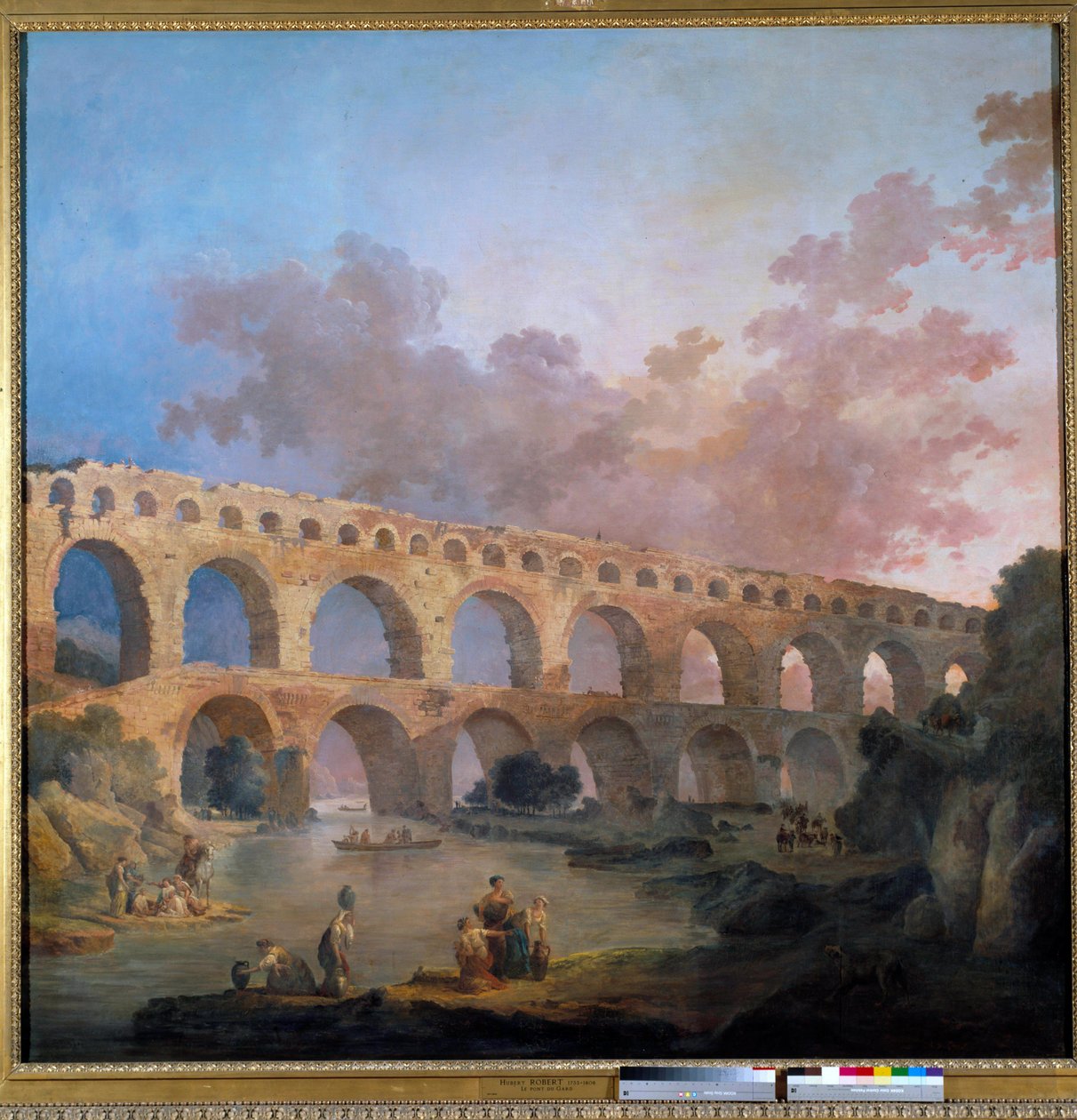 Veduta del ponte du Gard da Hubert Robert